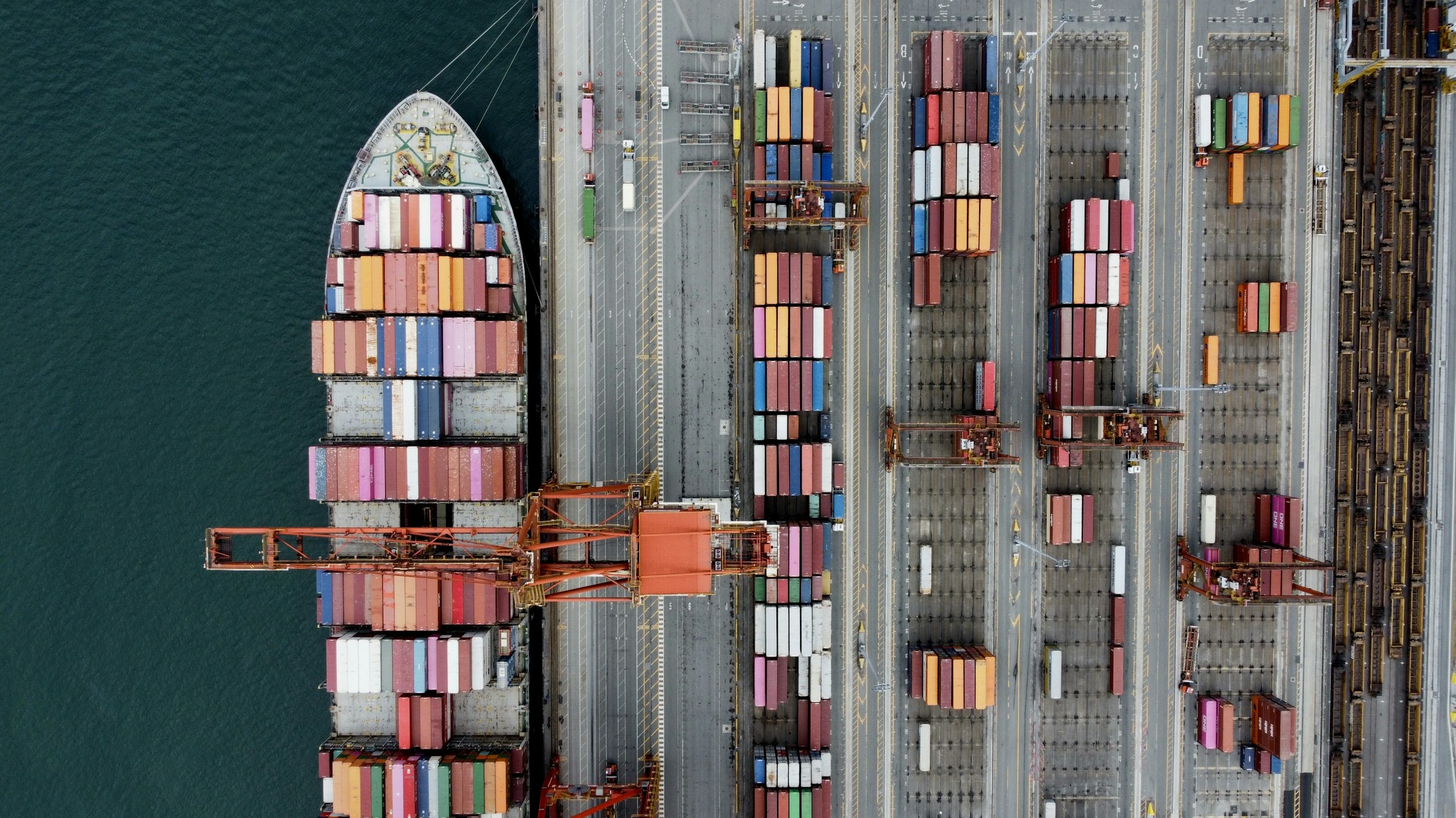 Container port and global shipping operations